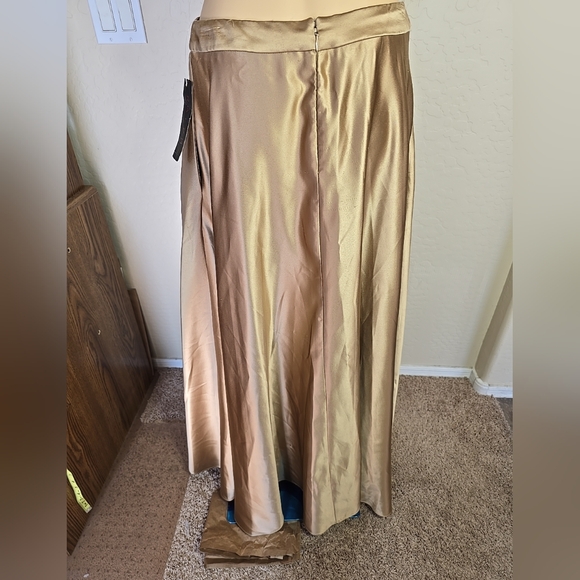 Ralph Lauren NWT Vintage Bronze Maxi Skirt Size M - Picture 6 of 10